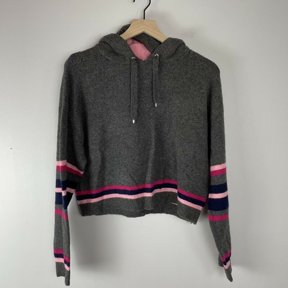 Court and Rowe Sweaters - Court and Rowe Striped Hoodie Ivy League XS
